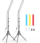 Pack Led Video Light Stick With 62.99'' Tripod Stand/color Filter, Dimmable.... Fixed Price $83.48.