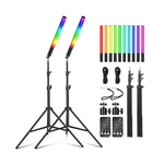 Uyled 2 Pack Rgb Video Wand Stick, Photography Studio Lighting Kits.... Fixed Price $156.28.