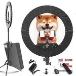 Ring 18 Inch KIT,55W6700K Dimmable Led Light, Tripod Stand, Remote Black. Fixed Price $85.25.