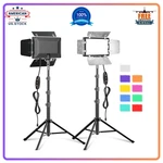 2 Pack Led Video Photography Lighting Kit With 54 Tripod Stand, Dimmable 5600K. Fixed Price $47.01.