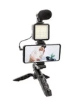 Lot Of 12 Helix Portable Studio Kits Content Creator W/mic Light Wireless Remote. Fixed Price $90.00.