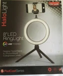 Halo Light Ring With Tripod Stand. Desktop W/ Phone Mount. Fixed Price $20.10.