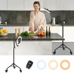 Tripod For Iphone With Ring Light, Overhead Camera Mount Casters,led Rin.... Fixed Price $119.72.