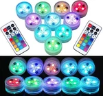 6 Mini Waterproof Led Lights W/ Remote Control Tea Candle Xmas Decor Usa. Fixed Price $16.99.