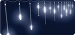 Shooting Star Led Lighting 8 Icicle White Colored Lights Christmas Decor. Fixed Price $59.99.