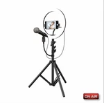 Led Ring Light 10" Station W Microphone, Holder, Extendable Tripod Stand. Fixed Price $50.99.
