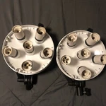 2X Impact Octacool 6 Photography Fluorescent Light Kit W/multi Adjustable Stands. Fixed Price $280.00.