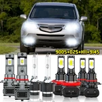 For Acura Mdx 2007-2013 8PCS Front Led Hid Headlights Hi/lo+drl Fog Bulbs. Fixed Price $51.99.