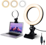 6.3" Ring Light With Clamp Mount For Laptop,webcam MODES&10. Fixed Price $25.97.