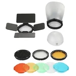 TR-09 Magnetic Round Flash Head Diffusers Kits For Godox V100 Pro AD200. Fixed Price $35.00.