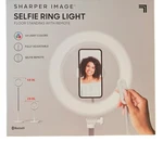 Sharper Image Social Star Selfie Ring Light Adjustable Stand Remote Bluetooth. Fixed Price $62.99.