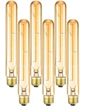 Lvye T10 Led Bulbs 4W E26 Dimmable Tubular 2700K Warm White Amber Glass Eq. Fixed Price $48.81.