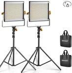 Neewer 900898291 Pieces Bi-color 660 Led Video Light Stand Kit. Fixed Price $90.00.