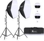 Softbox Lighting Kit 2X76X76CM Professional Continuous Studio Photography. Fixed Price $206.77.