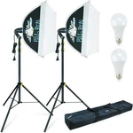 Linco 2 Softbox Kit Studio Photography Continuous Lighting Stand Set. Fixed Price $44.99.