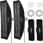 2PCS FW30X120CM/12 X47 Bowens Mount Strip Honeycomb Grid Softbox,detachable. Fixed Price $144.95.