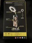 New Vivitar 2-IN1 Light Ring Vlogging Desk Lamp Led With Adjustable Phone Holder. Fixed Price $19.00.