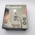 Kikkerland Live Streaming Kit Phone Holder & Light Utube. Fixed Price $14.00.