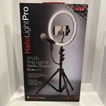Tzumi Halo Light Pro 10" Led Ring & Media Station 7260 Podcast Series Kit. Fixed Price $22.99.