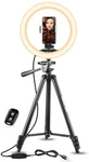 10" Selfie Ring Light With 50" Extendable Tripod Stand & Flexible Phone Holder. Fixed Price $69.99.