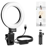 Neewer 5" Ring Light With Clip & Tripod Dimmable For Phone Laptop. Fixed Price $20.89.