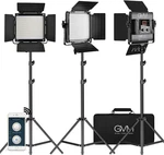 Gvm Led Video Light 3 Pack Bi Color App Control CRI97. Fixed Price $511.99.