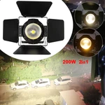 Cob Led Spotlights Warm & Cold White Par Stage 200W With Barn Doors. Fixed Price $93.70.