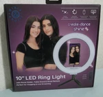 Dixie & Charli 10" White Led Ring Light Stand Phone Holder Selfie. Fixed Price $25.99.