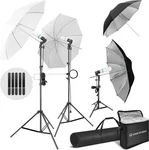 Limo Studio Continuous Lighting Kit Cfl 3 Bulbs Umbrellas Portable Carry Bag. Fixed Price $49.00.
