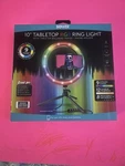 Bower 10" Tabletop Rgb Selfie Ring Light Vlog & Live Streaming Social Media. Fixed Price $24.38.