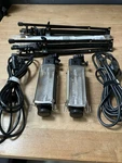 Near Mint Lowel Tota 2-LIGHT Kit W/ Uni-to Dual Stands Bought New 1 Year Ago. Fixed Price $150.00.