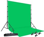 Photo Video Studio Backdrop Kit 10 X12FT Chromakey Green Screen With Stand 8.5. Fixed Price $94.28.