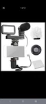 Movo Smartphone Video Kit V6 With Grip Rig Mini Stereo Microphone Led Light. Fixed Price $79.99.
