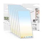 Aikvsxer Pack 2X4 Led Flat Panel Light Selectable Cct 3000K-6500K & W.... Fixed Price $385.47.