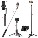 Selfie Stick With Tripod Stand, 45INC/ 130CM Long 6-SECTION Stable Base. Fixed Price $41.99.
