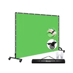 7X10FT Green Screen Backdrop With Stand,movable Wheels Gr.... Fixed Price $131.31.