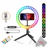 Vivitar Vlog Essentials Full Color Rgb Led 10 Inch Ring Light + Accessories. Fixed Price $31.99.