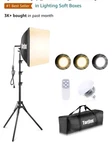 Torjim Softbox Lighting Kit, 27" Professional Photography Kit.... Fixed Price $45.00.