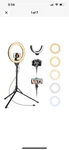 Aureday 14'' Selfie Ring Light With 62'' Tripod Stand Phone Holder Dimmab.... Fixed Price $19.99.