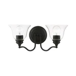Livex Moreland Light Vanity Sconce, Black/clear 16932-04. Fixed Price $119.96.