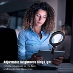 Selfie Ring Light Dimmable Desktop Circle With Tripod Stand JI-01. Fixed Price $25.88.