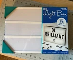 Leisure Arts Led Light Box- Customizable. 96 Plastic Slides, Battery Or Plug In. Fixed Price $8.99.