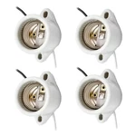 E26 E27 Lamp Holder 4 Pack 660W 660V Ceramic Light Socket With 18AWG Wire Leads. Fixed Price $18.23.