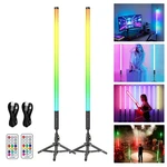 Luxceo 2PACK 90CM Rgb Tube Light Bar (3FT) With Stand, 2.4G Remote Cont.... Fixed Price $108.34.