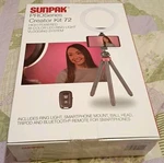 Sunpak Proseries Creator Kit 72 Bi-color Led Ring Light Vlogging Black. Fixed Price $19.28.