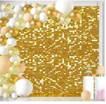 Ljie House Gold Square Sequin Glitter Backdrop 6 Ft. X - Balloons Not Inc.. Fixed Price $45.99.