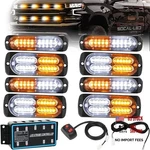 Led Grille Lights For Trucks 8PCS Surface Mount Emergency Amber / White -2. Fixed Price $52.50.