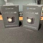2 Lume Cube Air Portable Bluetooth Led Light With Clip On Stand. Fixed Price $55.00.