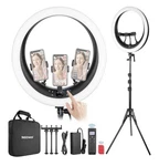 Neewer Ring Light RP19H Inch Tripod Stand 3 Phone Holders Compatible Iph. Fixed Price $90.00.