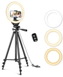 Sensyne 10'' Ring With 50'' Extendable Tripod Stand Led Circle Lights W.... Fixed Price $24.00.